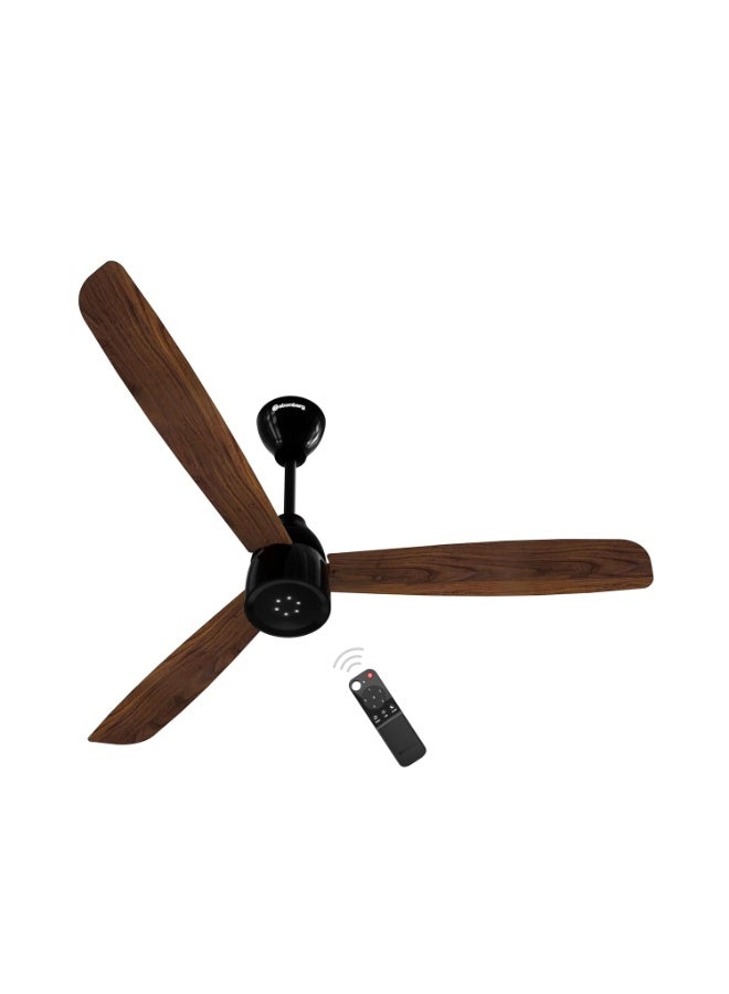 atomberg Renesa Enzel 1200mm BLDC Ceiling Fan with Remote Control | BEE 5 star Rated Energy Efficient Fan | High Air Delivery with LED Indicators| 3 Year Warranty (Dark Walnut) - Image 1