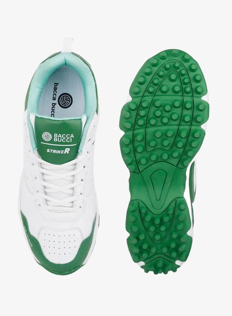 Bacca Bucci Green and White STRIKER Cricket Shoes for Men | Best Price UAE