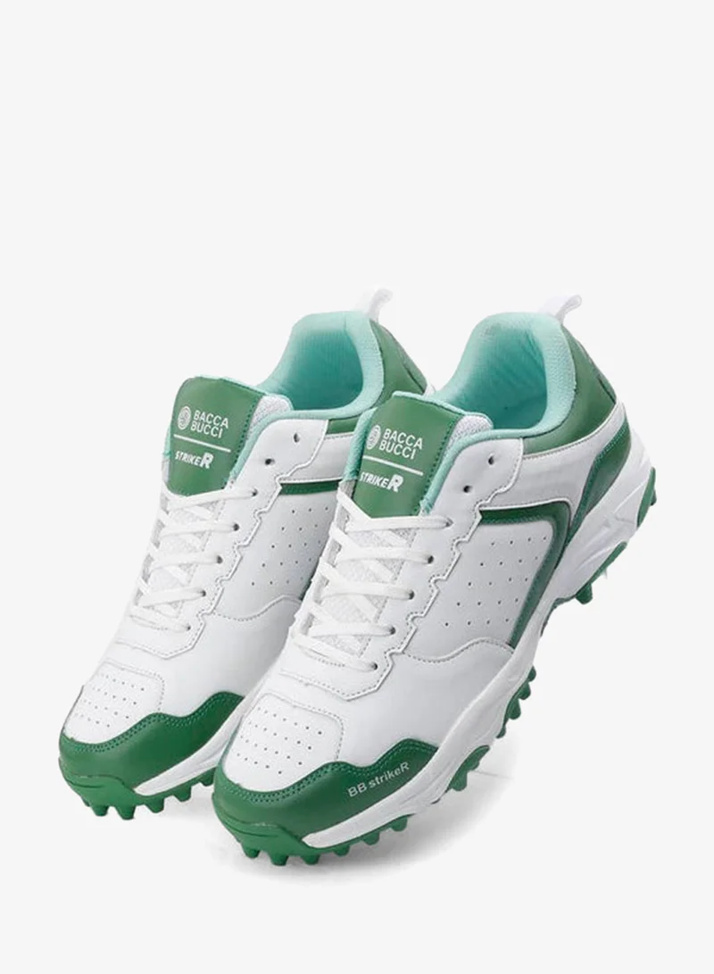 Bacca Bucci Green and White STRIKER Cricket Shoes for Men | Best Price UAE