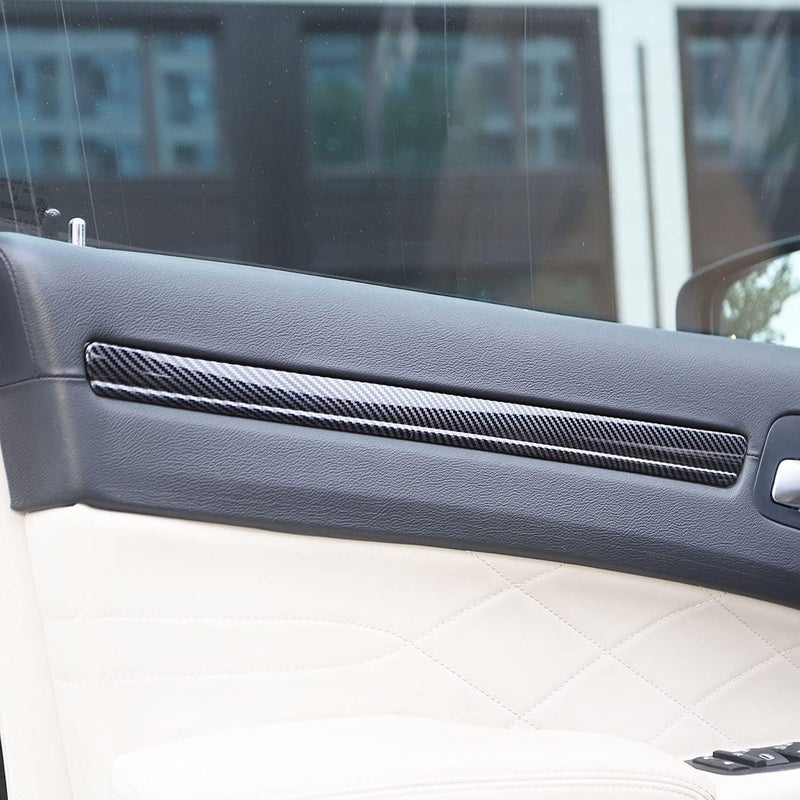 crosselec Carbon Fiber 4 Doors Panel Decor Trim Cover for 2015-2021 Chrysler 300 - Image 3