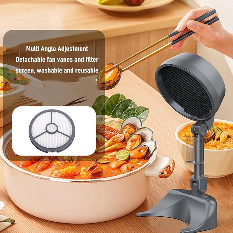 Tnfeeon Portable Range Hood Omnidirectional Absorption 10Hr Battery Washable Filter Screen - Image 5