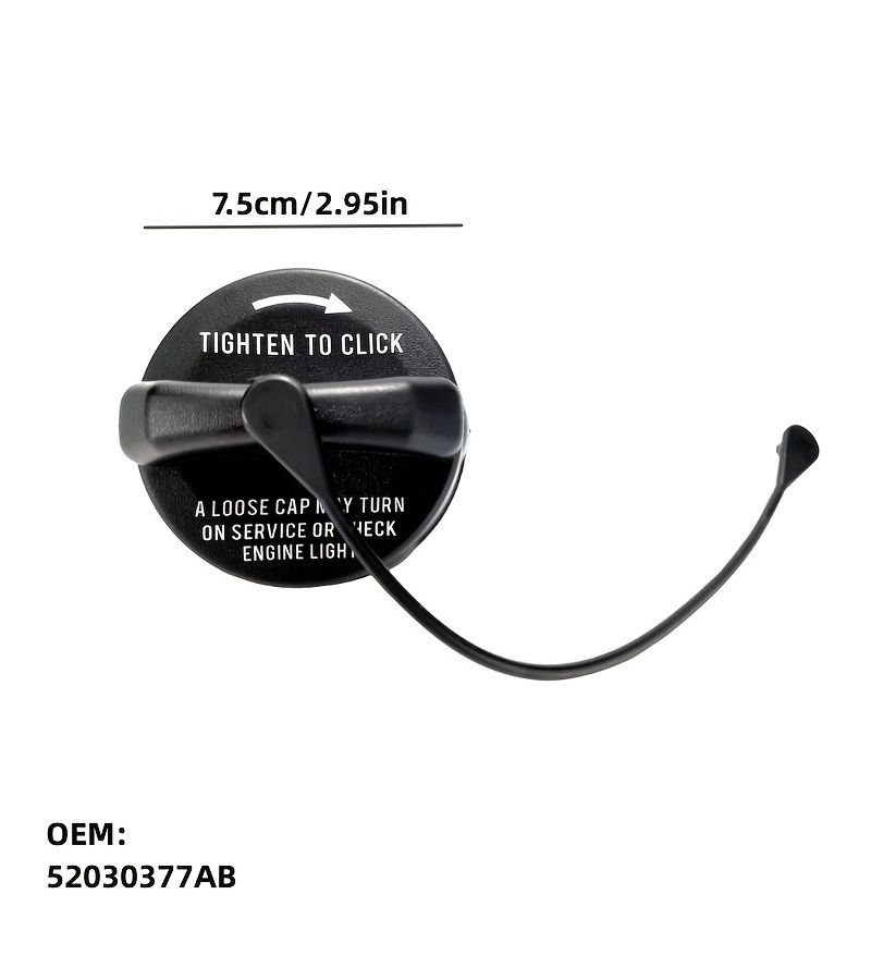 Compatible Gas Cap For Jeep Wrangler Liberty Cherokee 2003 2018 1pc - Image 2
