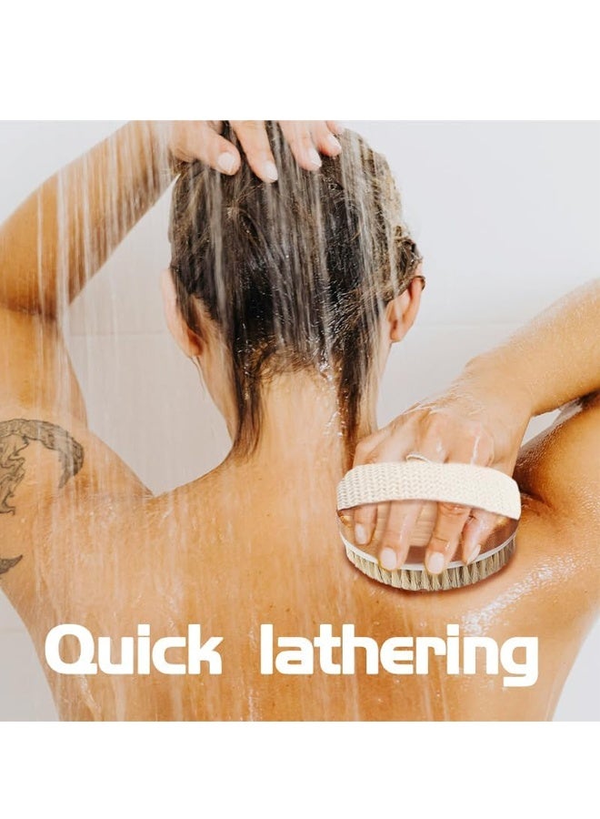 Dry Body Brush Shower Brushing Removes Dry Skin with Massage Nodes Exfoliating Bath Brushes - Image 4