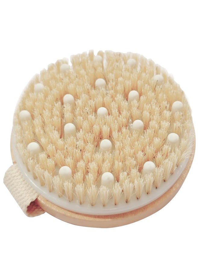 Dry Body Brush Shower Brushing Removes Dry Skin with Massage Nodes Exfoliating Bath Brushes - Image 1