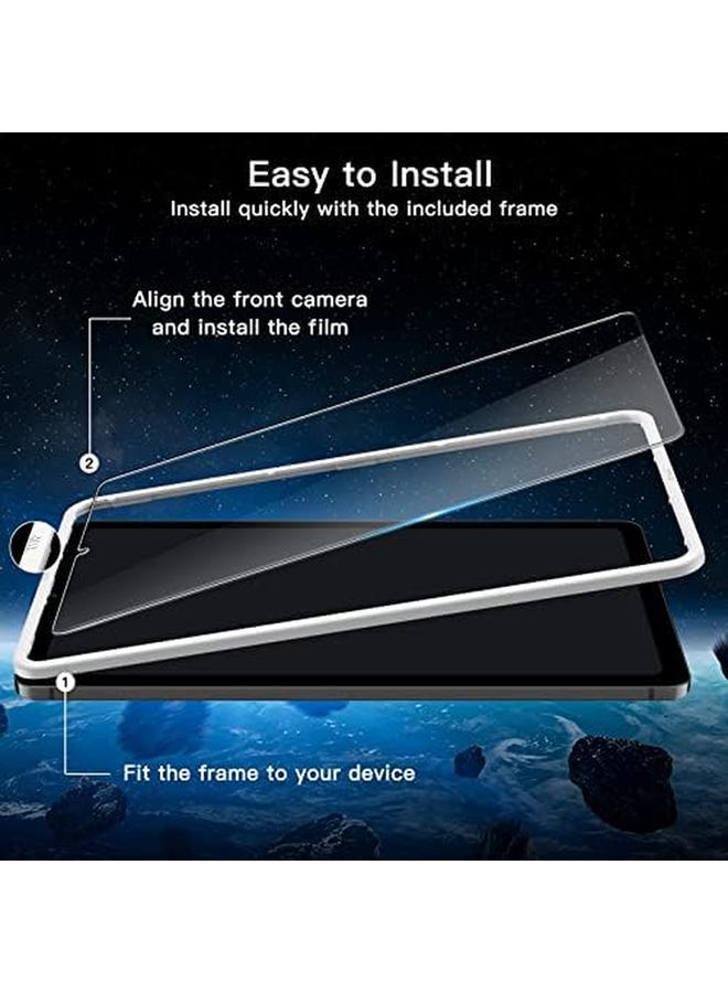 Jetech Screen Protector For Samsung Galaxy Tab S6 Lite 10.4 Inch 2024 2022 2020 Model With Easy Installation Frame 9H Tempered Glass Film Hd Clear 2 Pack - Image 2