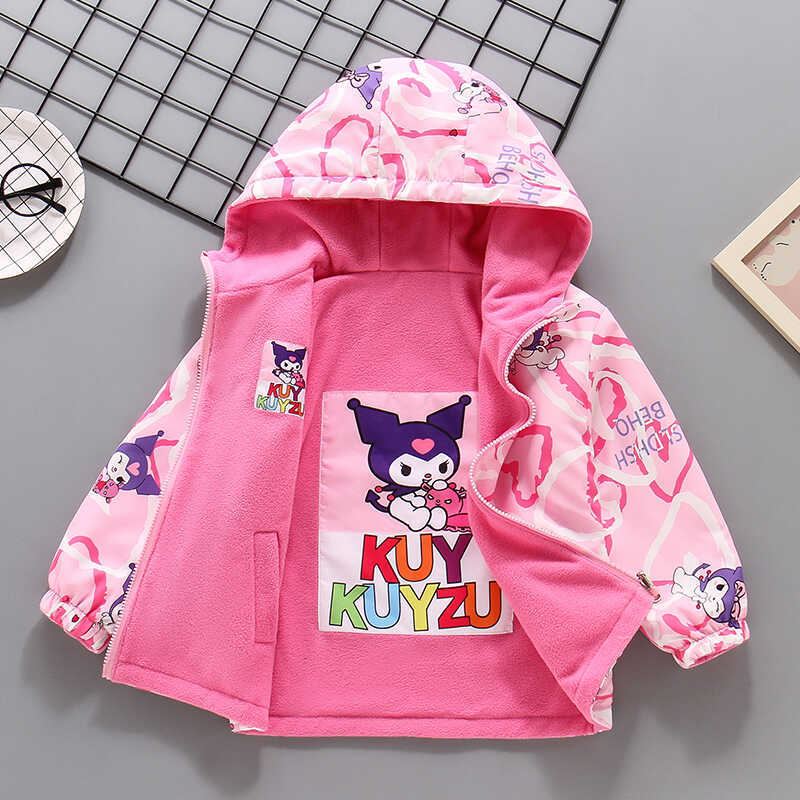 Girls' Outwears, Spring & Fall Style, Kidsren'S Clothing, Autumn Clothing, Kidsren'S Reversible Jackets, Medium And Large Kidsren'S Outerwear - Image 2