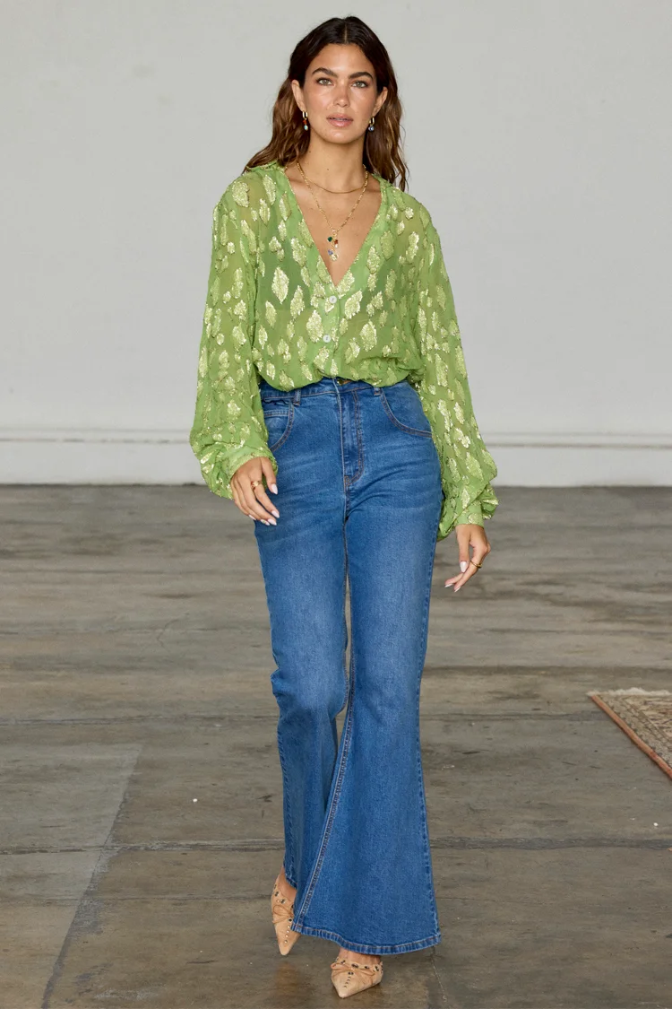 Never fully Dressed Asymmetric Button Down Shirt