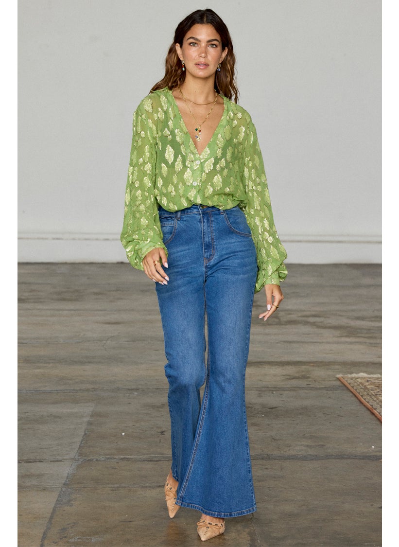 Never fully Dressed - Asymmetric Button Down Shirt - Image 1