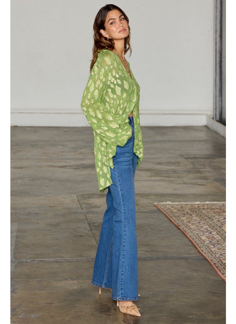 Never fully Dressed - Asymmetric Button Down Shirt - Image 1