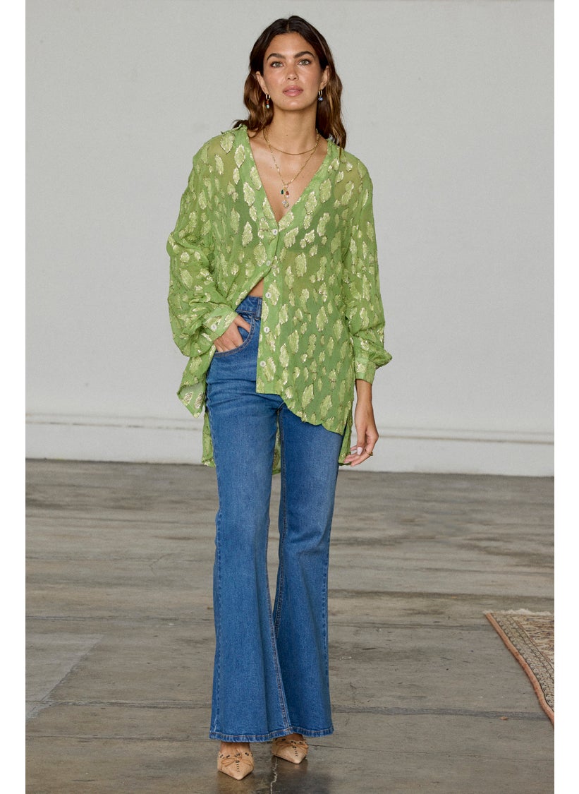 Never fully Dressed - Asymmetric Button Down Shirt - Image 1