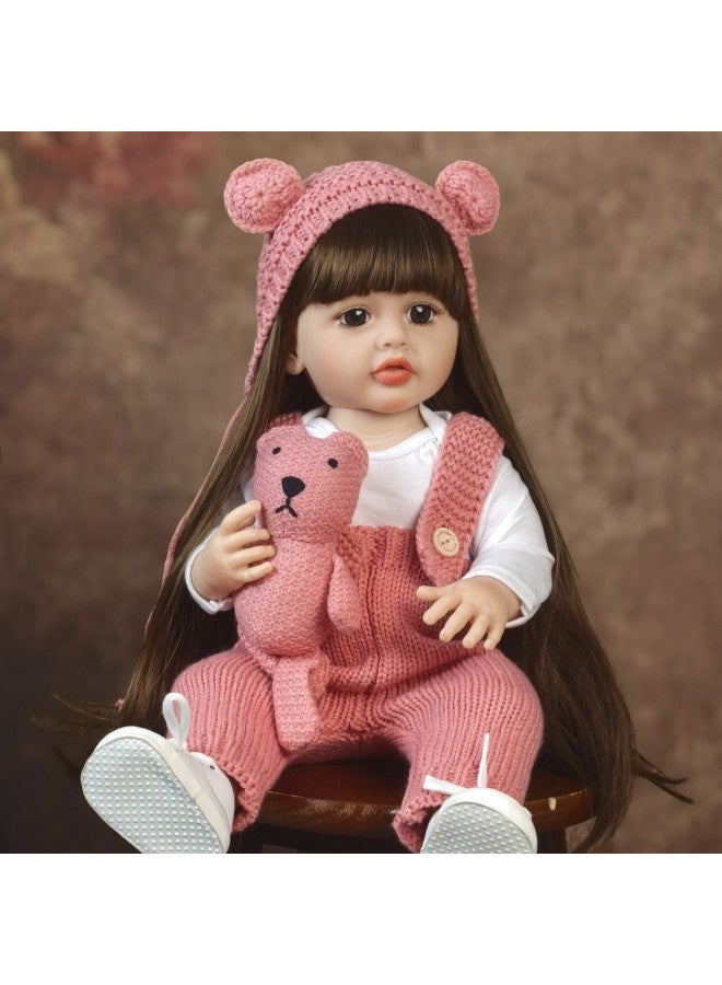 Silicone Baby - Silicone Reborn Baby Doll - Brown, Silicone Body - Kids Gift, Lovely Toy, Collectible Doll - Image 1