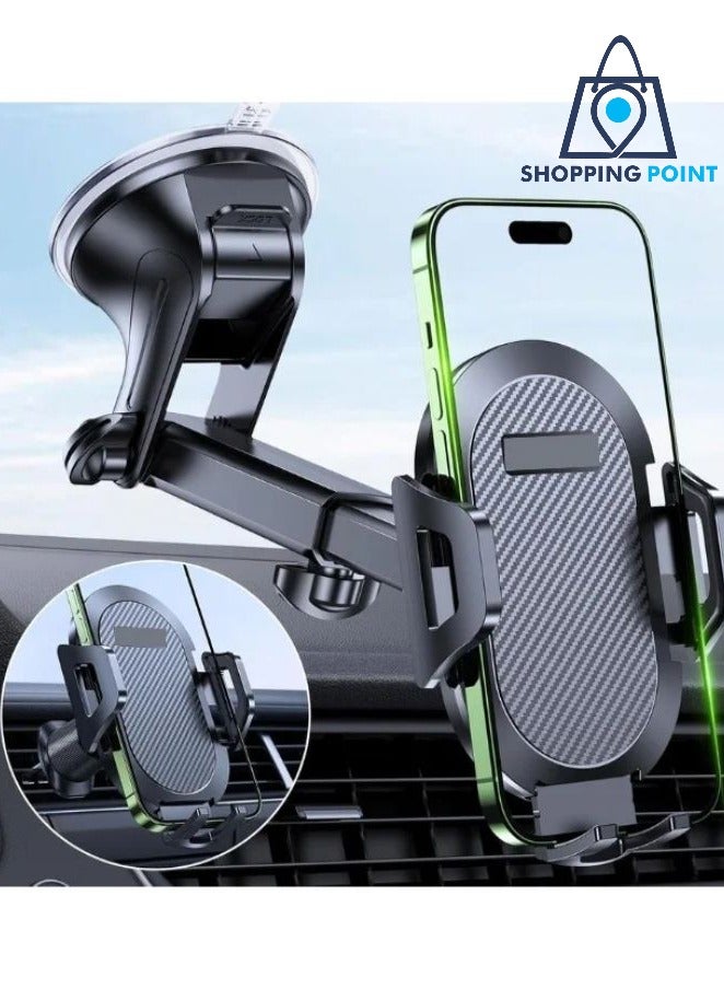 Shopping Point Car Phone Holder, Mobile Holder For Car Long Arm Phone Holder Car for Dashboard Windshield Air Vent【Heat-Resistant Strong Suction Cup】Car Mobile Holder Compatible with All Smartphones  - Image 1