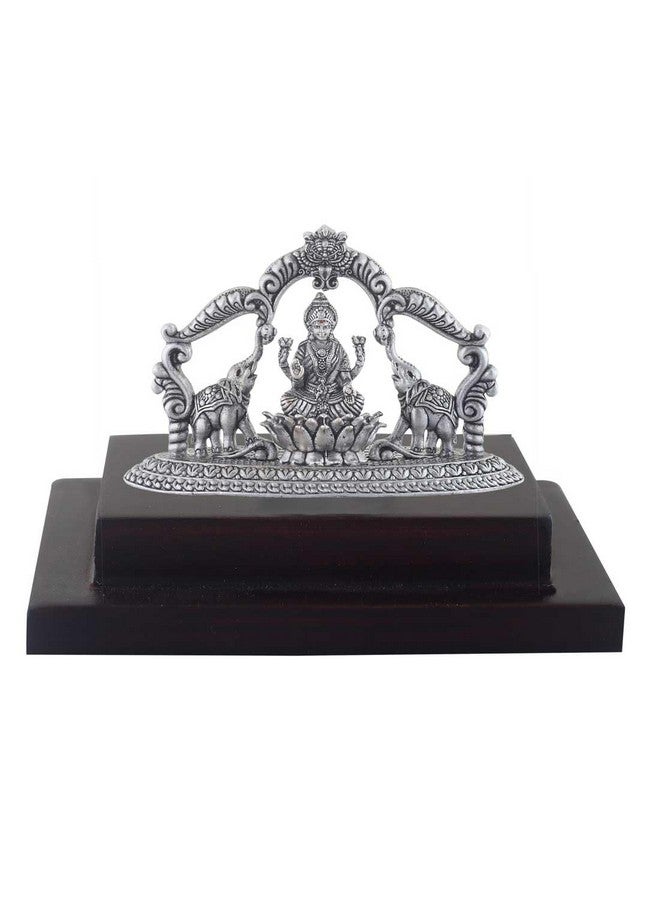 PRD CARATCAFE CARATCAFE Silver 925 Gajalakshmi Idol Statue, 26+ GMS Goddess Maha Laxmi With Elephants Murti for Home Pooja & Gift Article, Hindu Deity Statue - Image 4
