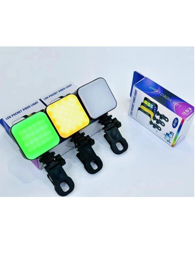AY-83 Led Pocket Video RGB Clip Light - Image 4