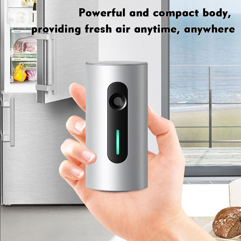 Mini Deodorizer Sterilizer Household Air Purifier Refrigerator Sterilizer USB Rechargeable Deodorization Sterilizer Eliminator Pet Disinfection for Car Office Wardrobe Shoe Cabinet Sterilizers Cupboard Cleaner Machine - Image 5