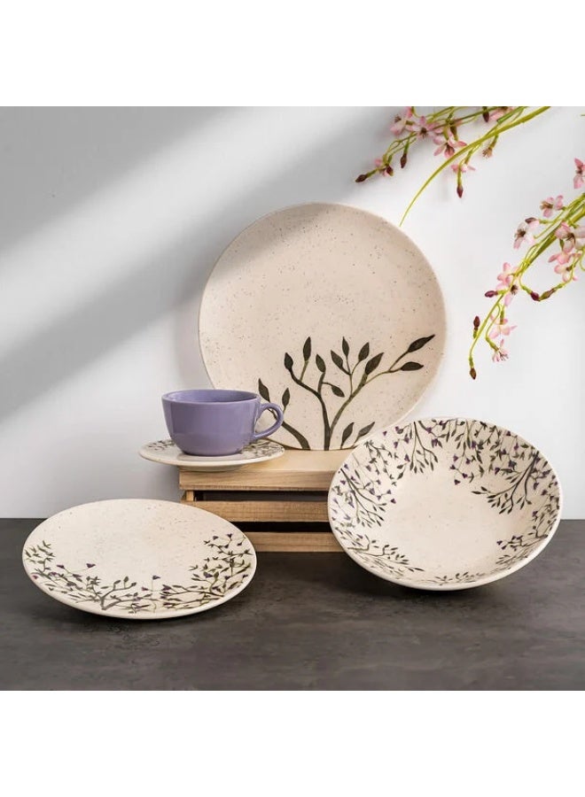 متجر نايس طقم عشاء ريو 20 قطعة باللون البنفسجي الفاتح – طقم أواني طعام كامل من الخزف الحجري – يشمل أطباق عشاء وأطباق جانبية وأكواب وصحون شوربة وأوعية – يكفي 4 أشخاص – آمن في الميكروويف وغسالة الصحون – مثالي للاستخدام اليومي، العزائم، المناسبات، وتقديمه كهدية راقية - Image 3