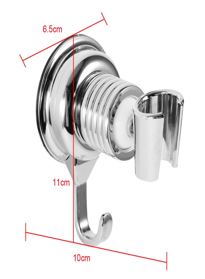 ABS 360 Degree Attached Adjustable Bathroom Shower Head Base Bracket Holder Support with Sucker - Image 3