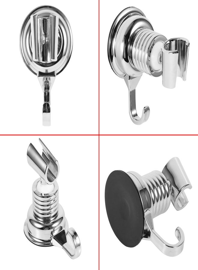 ABS 360 Degree Attached Adjustable Bathroom Shower Head Base Bracket Holder Support with Sucker - Image 2