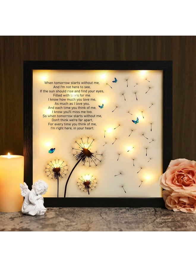 Fabuday Memorial Gifts LED Shadow Box - Sympathy Gifts for Loss of Mother, Father & Loved Ones - Dandelion Decor - Image 1