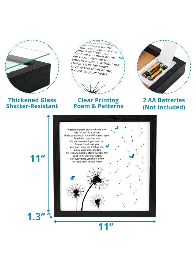 Fabuday Memorial Gifts LED Shadow Box - Sympathy Gifts for Loss of Mother, Father & Loved Ones - Dandelion Decor - Image 5