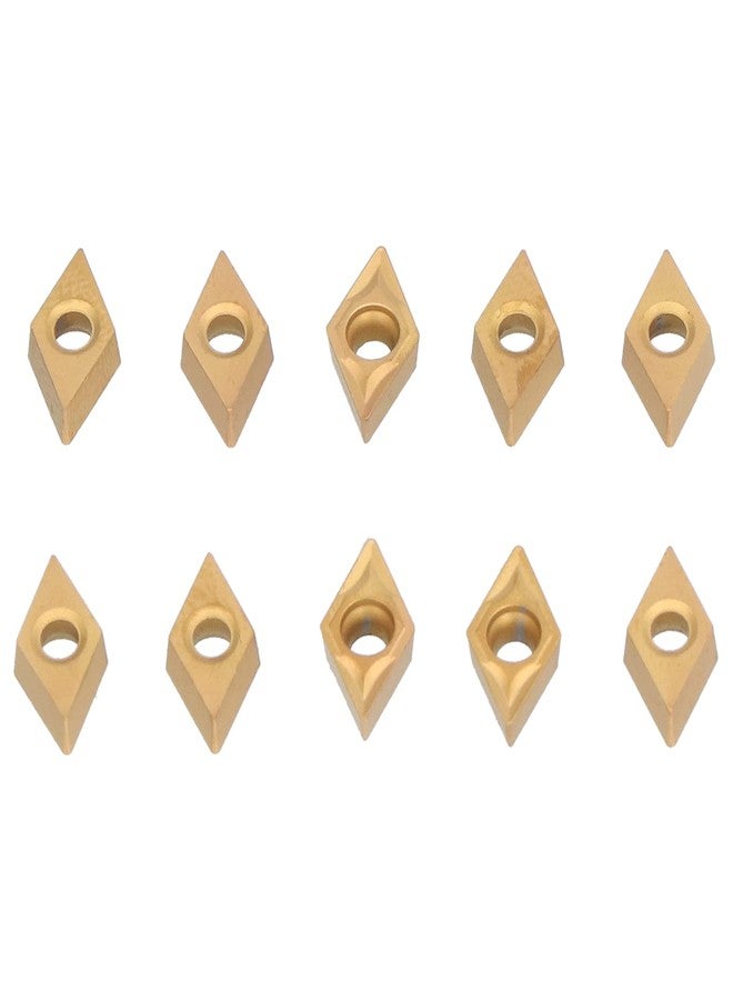 ناروت حشوات تحويل الكربيد، 10 قطع بسمك 2.38 مم Dcmt070204، رؤوس قاطعة لأدوات تحويل SDJCR L110 1212 H07 - Image 1