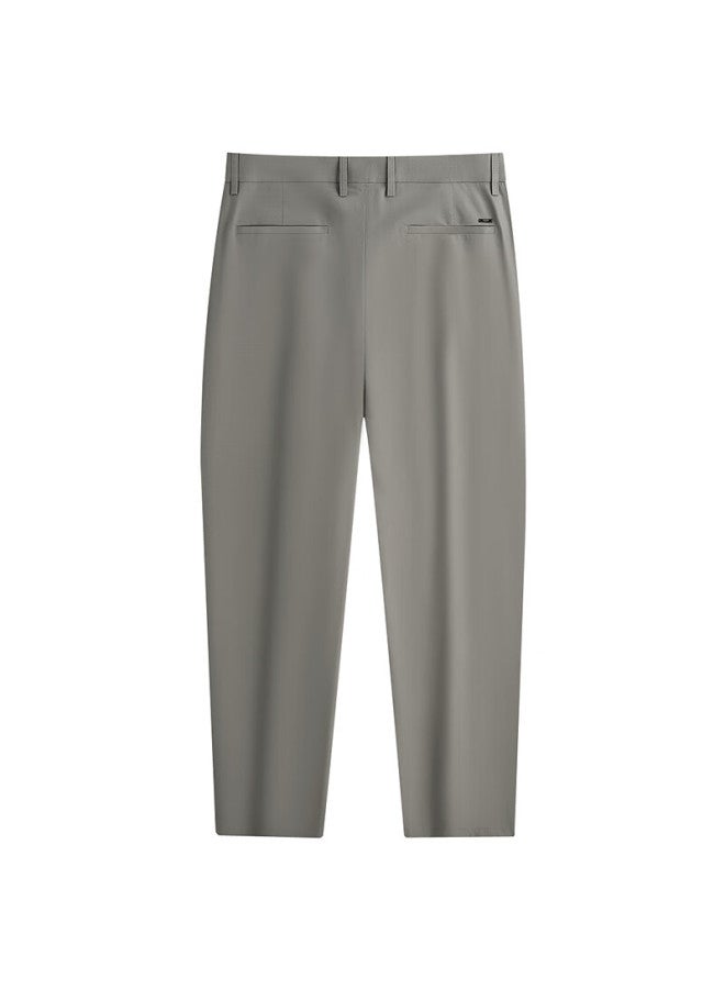 Dancing Wolves Breathable Commuter Easy-care Versatile Men's Casual Pants 211 Gray-green 33 - Image 2