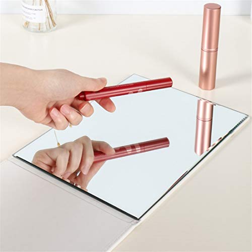 Zcooooool Large Portable Super HD Mirror - Multi Stand Angle Hand Free/Handheld/Tabletop Foldable 10x7 Inch - Image 3