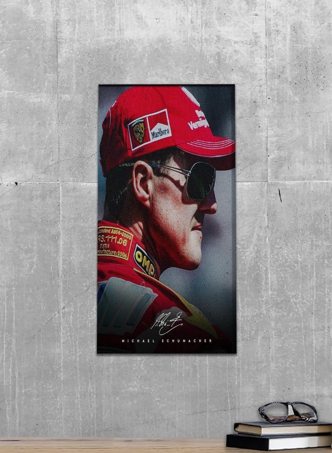 PodiumPe Michael Schumacher Cinematic F1 Poster (A3 Size) | Ferrari Formula 1 Racing Legend Wall Art Print | 7-Time World Champion Collectible for Fans & Home Decor - Image 2