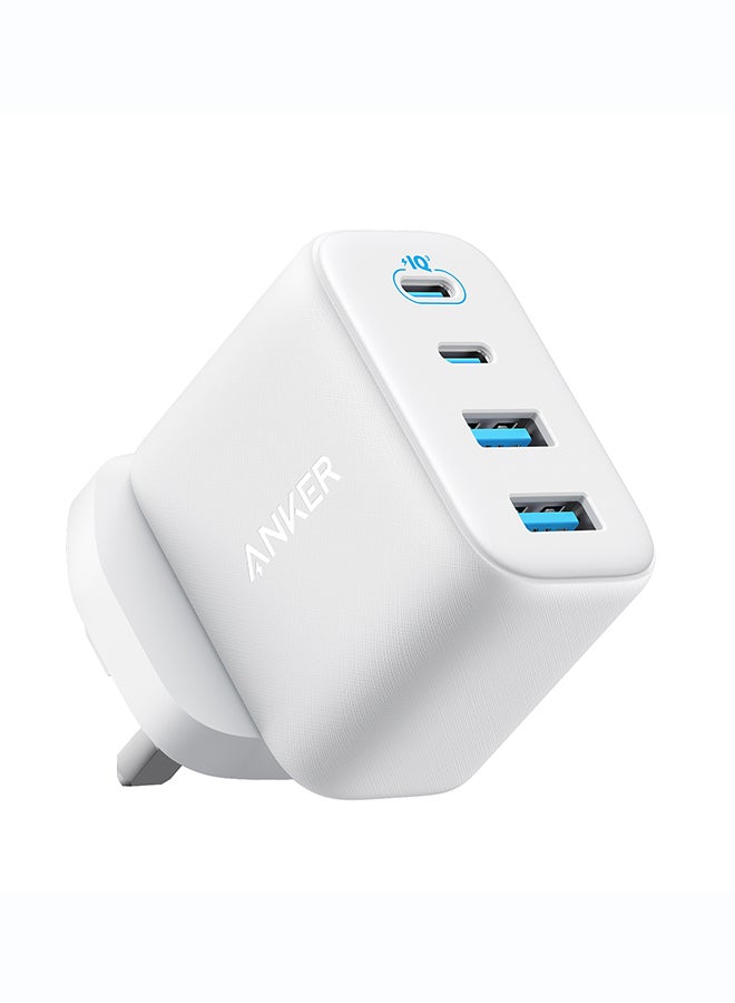 أنكر محول شاحن أنكر زولو USB C، محول حائط 4 منافذ مع 50 واط كحد أقصى، 2 USB-C و 2 USB-A، مدمج ومستقر، لجهاز iPhone 17/16، iPad، Galaxy، والمزيد (أبيض، كابل غير متضمن) - Image 2