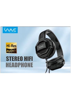 Wave Over-Ear Gaming Wired Headphones Stereo HIFI WV-HP20 Black  - Image 2