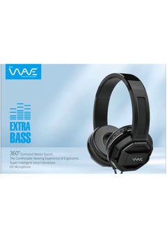Wave Over-Ear Gaming Wired Headphones Stereo HIFI WV-HP20 Black  - Image 4