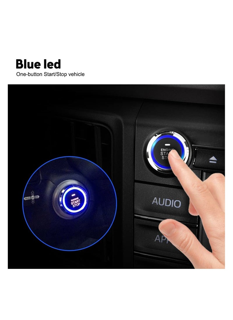 Generic - 12V Car Passive Keyless Entry System PKE Engine Starter Push Button Vehicles Start/Stop Kit Safe Lock with 2 Smart Key for Car Remote Key Phone Control or APP Control - Image 1