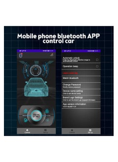 Generic 12V Car Passive Keyless Entry System PKE Engine Starter Push Button Vehicles Start/Stop Kit Safe Lock with 2 Smart Key for Car Remote Key Phone Control or APP Control  - Image 2