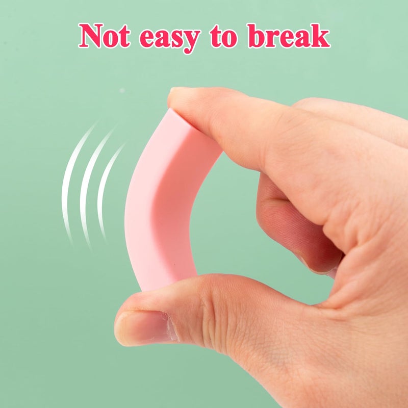 M&G 4+1 Pack Rubber Pink Erasers Sliding Retractable Eraser, Soft Cute Erasers Push Pull Large Pencil Erasers with Plastic Sleeve 4 Refill Eraser for School Students Kids Office Home Supplies - Image 5
