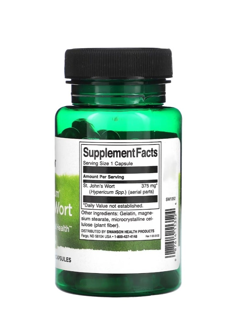 SWANSON Full Spectrum St John's Wort 375 mg 60 Capsules - Image 2