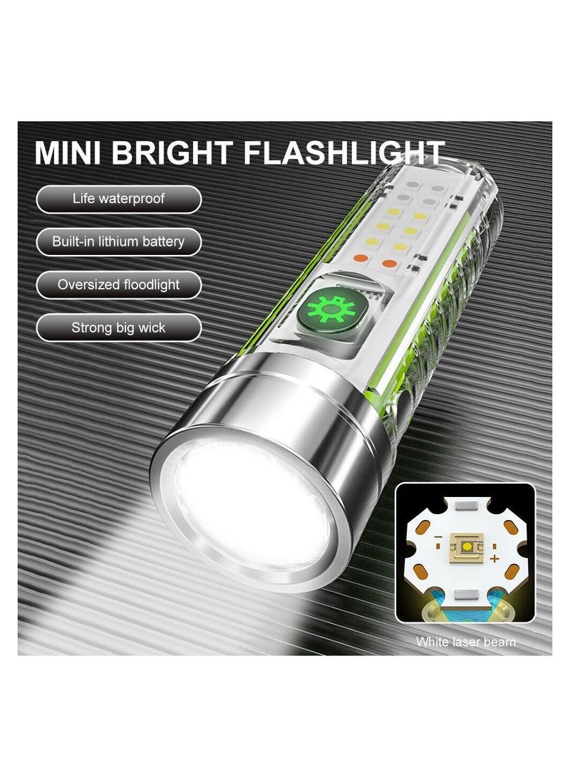 High Beam Zooming Flash Light With UV Light Rechargeable Water Proof - Image 2