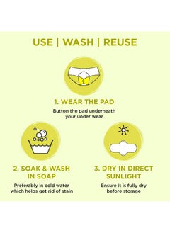 PEESAFE Pee Safe Reusable Sanitary Pads For Women | Anti-Bacterial | Superb Absorbency | Lasts Up To 60 Washes | 3 Regular Pads + 1 Overnight Pad | Skin Friendly | Comfortable & Easy To Use | Pack Of 4  - Image 4