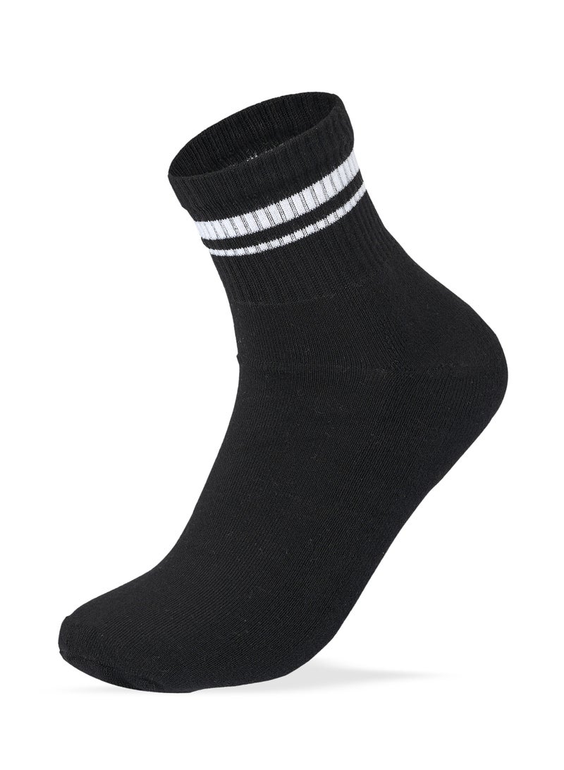 SAM SOCKS Men Set Of 3 Half Terry L-Shape D1 Sport Socks Black-Grey-White 41-46 EU - Image 3
