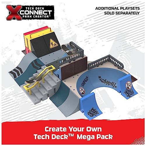 TECH DECK, Speedway Hop, X-Connect Park Creator, Customizable and Buildable Ramp Set with Exclusive Fingerboard, Kids Toy for Ages 6 and up - Image 5