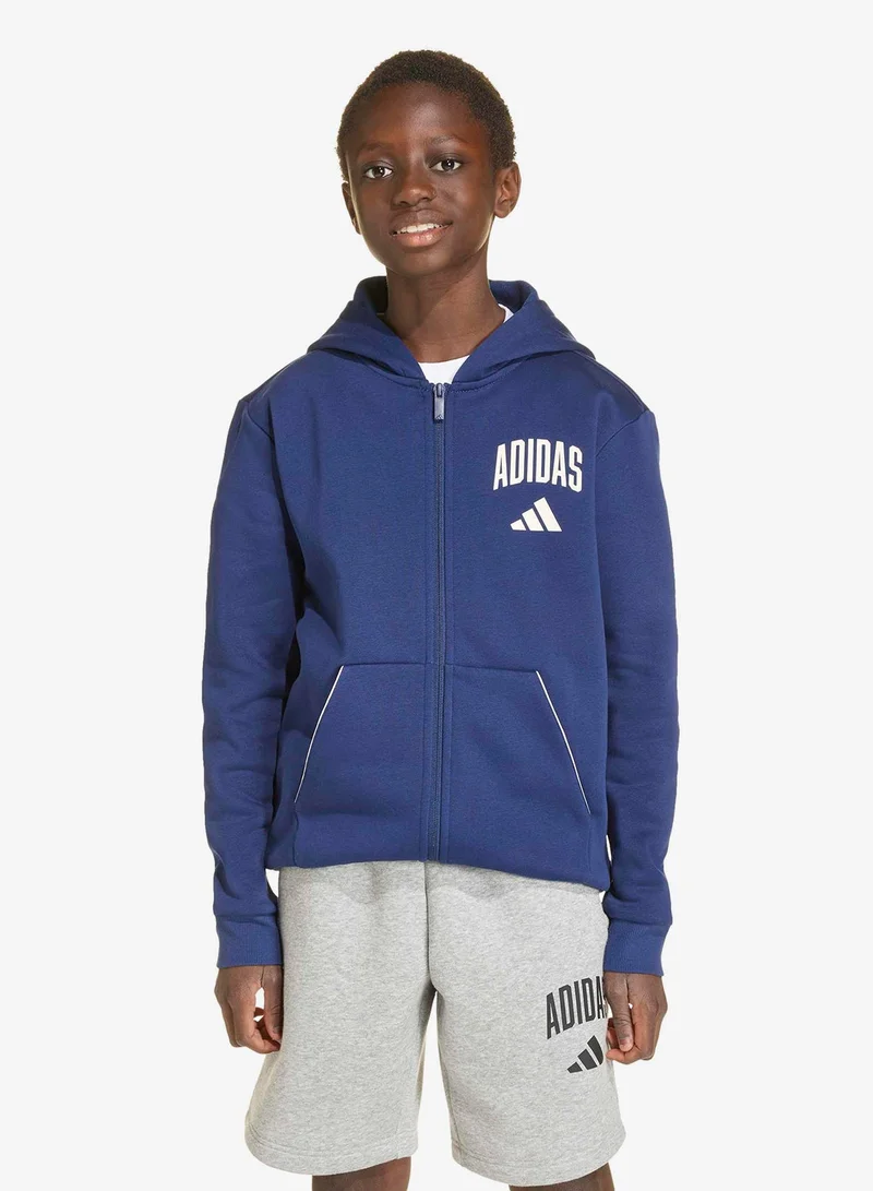 Adidas Youth Seasonals Collegiate Typography Hoodie