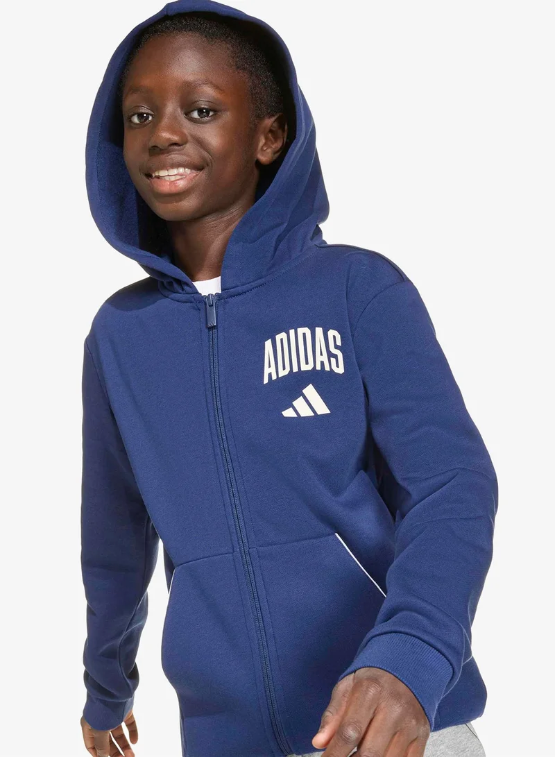 Adidas Youth Seasonals Collegiate Typography Hoodie