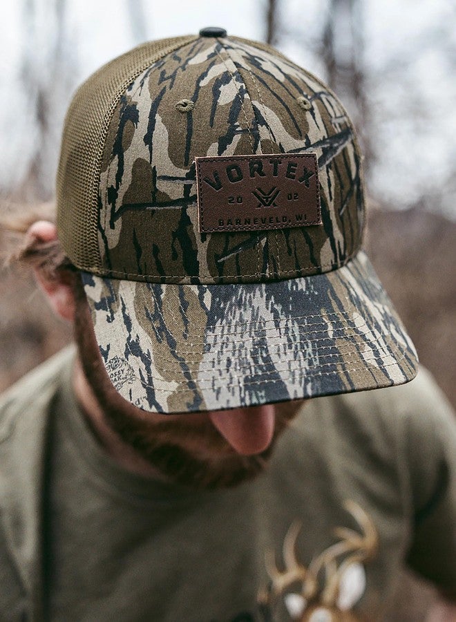 فورتكس قبعة Vortex Smalltown Legacy Mossy Oak Bottomland Treestand Camo Mesh Snapback - Image 4