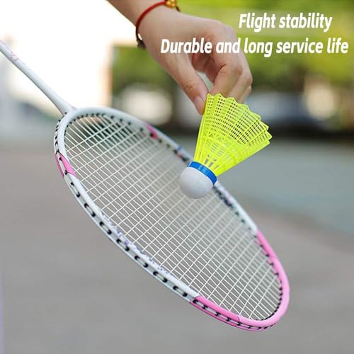 ZHENAN High Durability Nylon Badminton Shuttlecocks Badminton Birdie Balls with Great Stability and Durability,Shuttlecock Indoor Outdoor Sports Hight Speed Training (12) - Image 5