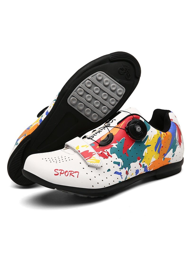 KUYING New Type of Road Lock Cycling Shoes Hard Sole Mountaineering Shoes Racing Sports Shoes 