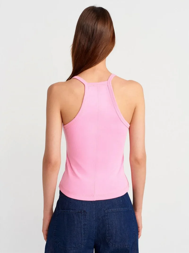 ديلفين DILVIN Slim Fit Ribbed Knit Cami Blouse