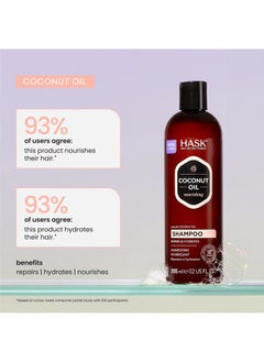 HASK Monoi Coconut Oil Nourishing Shampoo, 12 Ounce  - Image 5