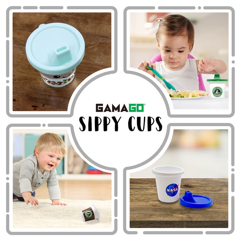 GAMAGO Boba Baby Sippy Cup - Adorably Cute Learner Sippy Cup For Babies, Toddlers & Kids - 6+ Months Old - Holds 7 Ounces - BPA-Free - Food-Safe - Spill Proof - Easy To Clean - Image 5