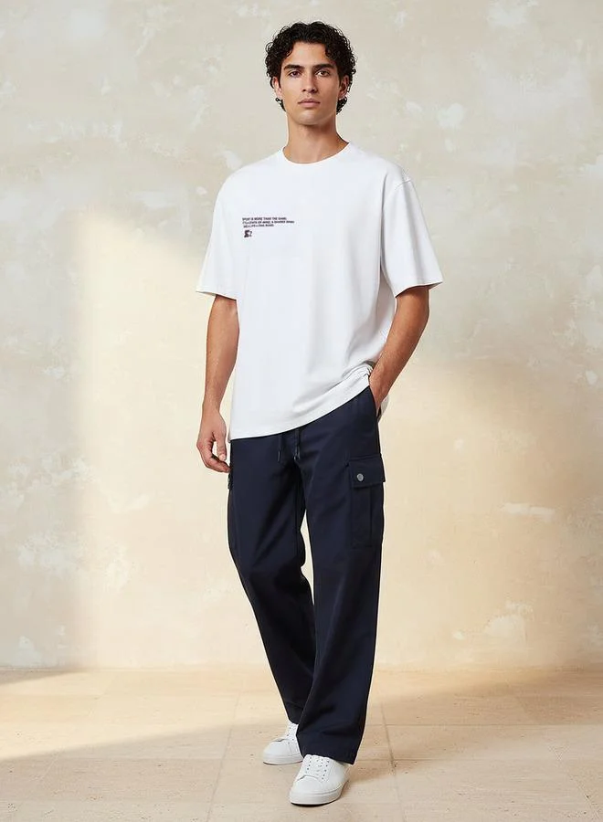 Starter  Starter Men Regular Fit Crew Neck Short Sleeves Printed T-shirt for Men | Best Price UAE