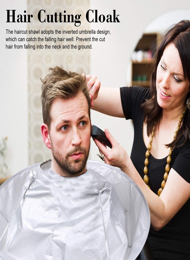 Hair Cutting Cloak Foldable Umbrella Cape Waterproof Haircut Gown Apron Home Hair Styling Accessory for Adult Women Men Kids Salon Barber | - Image 2