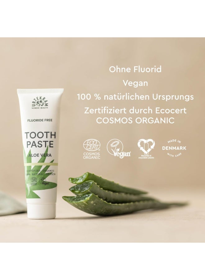 Urtekram Organic Aloe Vera Toothpaste Fluoride Free 75 ML - Image 4